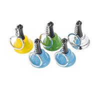 Holibanna 5 Piezas llavero campana etiquetas keychains cadenas campanas llavero de navidad bien llaveros mini campana mini llavero de campana de mano llavero colorido Metal Color Aleatorio
