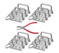 Holibanna 50 Alicates Ergonómicos para Llaveros con Anillas Abiertas Plateadas Kit de 50 Herramientas para Correas y Accesorios para Bolsos Suministros Multifuncionales para Manualidades