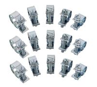 Holibanna 50 piezas Kit de Abrazaderas de Tubo Galvanizadas Doble Oreja Resistentes para Reparaciones Automotrices Maquinaria Pesada y Uso Industrial Múltiples para Mangueras y Tuberías