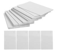 Holibanna 50 Tarjetas de Visita de Metal Sublimadas en Blanco, 0.21 Mm de Grosor, Aluminio Resistente Impresión UV a Color, Tamaño 3.4x2.1 Pulgadas para Uso Profesional