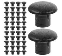 Holibanna 500 Tapones para Tornillos de Muebles de Plástico Pp Negro, Multipropósito y Ligeros para Cubrir Agujeros en Mesas y Sillas
