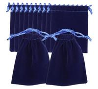 Holibanna 50piezas Bolsitas De Joyería Cordón Color Azul Real Para Almacenar Relojes Joyas