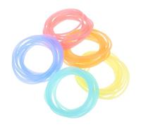 Holibanna 50piezas Pulseras De Silicona Brillantes La Oscuridad y Gomas De Pelo Elásticas Neón Niño Niña y Diversión El Exterior