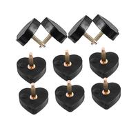 Holibanna 5pares Tapones De Repuesto Para Tacones Altos Forma De Corazón Puntas Para Reemplazar Tacones De Mujer Kit De Reparación De Zapatos Para Uso Doméstico