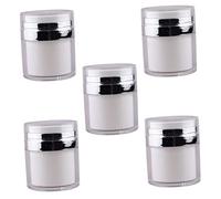 Holibanna 5piezas Botellas De Facial De Botellas De Almacenamiento Portátiles Envases Cosméticos Rellenables Diseño De Vacío Para Lociones y