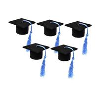 Holibanna 5piezas Decoración De Sombrero De Doctorado Mini Tapa De Doctorado y Adorable para Decorar Botellas De Vino La Ceremonia De Graduación
