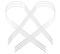 Holibanna 6 Cordones Planos Blancos de Poliéster para Zapatillas Deportivas, Resistentes y Cómodos, 80 Cm, Paquete de 6 para Uso Casual y Deportivo