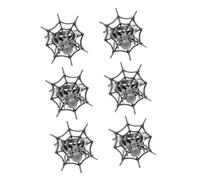 Holibanna 6 Piezas Anillos Decorativos para Servilletas Halloween con Diseño de Telaraña para Fiestas Bodas y Cenas Temáticas Accesorio Elegante para Decoración de Mesa