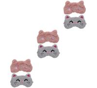 Holibanna 6 Piezas Antifaz Para Dormir Máscara De Chicas Para Dormir Dormir Con Los Ojos Vendados Ojo Bloquea La Luz Venda De Piel Felpa Perder Proteccion Dormir Pegatinas