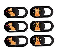 Holibanna 6 Piezas de Cámara Web Deslizante con de Perro Juego de Protector de Privacidad para Laptop Tablet y Móvil de Usar y Adhesivo Durable