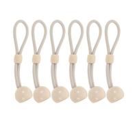 Holibanna 6 Piezas Kit de Amarres Elásticos Bolas para Persianas Enrollables Exteriores, Cuerda Beige de Plástico y Goma, Fácil Instalación y Resistencia al Viento para Uso en Casa