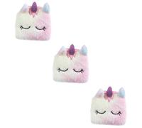 Holibanna 6 Piezas Lindas Carteras Monedero de niña Monedero Monedero pequeño Cuadrado Bolsa pequeña de Unicornio Bolsa de Cambios Monedero Unicornio Dibujos Animados Juguete niño Rosa