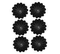 Holibanna 6 piezas Molde para Tartaletas de Huevo Inoxidable Antiadherente y Duradero para Repostería y Postres Molde de Hornear Rojo