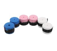 Holibanna 6 Piezas Paquete de Cinta de Sobregrip para Raqueta de Bádminton y Tenis Superficie sin Perforar de PU, Fácil Instalación para Pistas Indoor y Outdoor