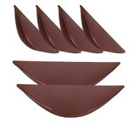 Holibanna 6 Piezas Tiradores Adhesivos para Gabinetes Manijas de Puerta y Ventana Minimalistas para Cocina Armarios y Color Marrón Instalación Sin Taladros