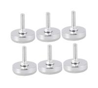 Holibanna 6 Piezas Tornillos De Almohadilla De Muebles Niveladores Pies Ajustables Pesado Pies para Muebles Patas De Muebles Ajustables Deber Silver Acero