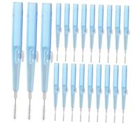 Holibanna 60 Piezas De Cepillos De Dientes Cabezales De Hilo Pequeños Cepillos Interdentales Limpiadores Interdentales Color Azul