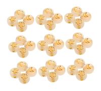 Holibanna 600 Piezas Acrylic Glow In Dark Beads Star Moon Heart Petal Patterns Luminous Spacer Beads For Necklace Bracelet DIY Jewelry Making