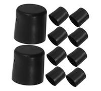 Holibanna 64 Almohadillas De Plástico para Patas De Muebles Protectores De Patas De Mesa De PVC Color Negro