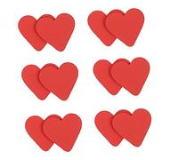 Holibanna 6pares Almohadillas Antideslizantes Para Tacones Pack De Forma De Corazón Rojo Para Alta Protección y Comodidad Zapatos De Tacón