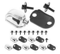 Holibanna 6pcs Single End Triangle Snare Drum Lugs, Drum Kit Lug, Snare Drum Accessories and Parts, Metal Chrome Plated with Gasket Screws, Easy to Install, Stage Setups for Outdoor