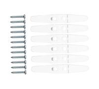 Holibanna 6piezas Cleats Transparentes para Cuerdas De Cortinas Accesorios De Plástico para Cuerdas De Ventana Protección para Mascotas para y Decoraciones