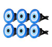 Holibanna 6piezas Clips De Aire Para Automóviles Diseño De Ojo Maligno Decoración De Para Ventilación De Vehículos Para Uso Coche Oficina y Hogar