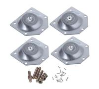 Holibanna 6piezas Conector De Almohadilla para Piernas De Mesa Placa De Hierro Biselado Junta De Pierna Fijador Práctico y Fácil De Ajustar
