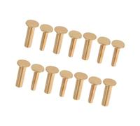 Holibanna 7Pares Kit de Remaches de Cobre para Mangos de Cuchillo Accesorios de Fijación DIY Diseño de Bloqueo Seguro Instalación Compatible con Varios de Cocina