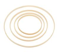 Holibanna 8 piezas Aros de Bambú para Manualidades para Guirnaldas Sueños y Decoración Floral Bodas y Fiestas