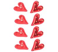 Holibanna 8 Piezas Broches Corazón Rojo para San Valentín Alfileres Delicados y Ligeros Broche Anti-deslizante para Vestido y Abrigo Joyería Femenina para Aniversario y Fiesta