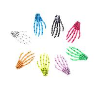 Holibanna 8 Piezas Horquilla de de fantasma punk pasadores de pelo esqueleto pinza de pelo de zombi cabello moda shape clips de mano de esqueleto Acero inoxidable