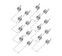 Holibanna 8 Piezas Torsional Inoxidable Reemplazo de Forma de V para Tapa de Cubo de Basura Accesorio de Práctico para Hogar y Oficina