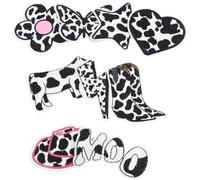 Holibanna 9 Piezas Parches de Ropa de Animales de de Parche de Vaca para Decoración de Mochilas y Ropa Parches de Aplicación Divertidos para Manualidades Diy