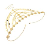 Holibanna Accesorios Cabello Árabes Cadena Cabello de Tocado Étnico para Mujeres y Niñas Joyas Frente para Festivales Bodas y Fiestas