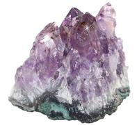 Holibanna Adorno de Piedra de Cristal Natural Amatista Forma Aleatoria, Decoración de Escritorio para Interior, Material Artesanal Que CREA un Ambiente Pacífico