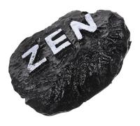Holibanna Adorno de Piedra en Miniatura de Resina Negra para Decoración de Jardín y Macetas, Estilo Zen Simple y Realista para Hogar y Exteriores
