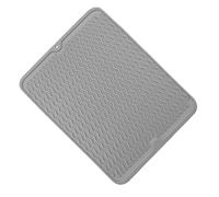 Holibanna Alfombrilla de Secado de Platos de Silicona Antideslizante para Cocina Tapete Multifuncional para Escurrir Utensilios Absorbe Agua y Protege Mesas como Práctico