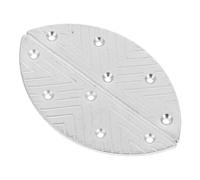 Holibanna Almohadilla de Reparación para Talón de Zapatos de Hombre, Placas Metálicas en Media Luna de Hierro, 1 Par con Protección Antideslizante para Actividades al Aire Libre y Diarias