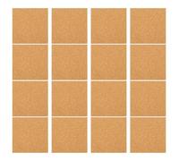 Holibanna Almohadillas de Corcho Autoadhesivas Cuadradas 100X100X1Mm 60 Unidades Respaldo Adhesivo para Muebles Protectores Antideslizantes para Posavasos y Manualidades Hogar
