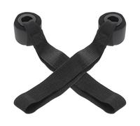 Holibanna Anclaje de Puerta para Bandas Elásticas de Resistencia, 2 Piezas | PVC Negro, Soporte de Correa Multiposición, para Entrenamiento en Casa Gomas y Cuerdas