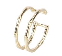 Holibanna Anillo Abierto Simple para Mujer Diseño Chic y Decoración de Dedo Elegante Accesorio de Moda Dorado para Ocasiones Especiales