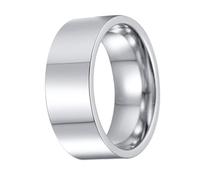 Holibanna Anillo De Acero Inoxidable De Diseño Simple y Retro Para Bodas Compromisos y Fiestas Anillo Unisex Personalizable Duradero Desvanecimiento