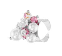 Holibanna Anillo de cuentas de anillos abiertos mujeres de compromiso abiertos aleación