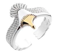 Holibanna Anillo De Dedo De Águila Retro Para Mujer Diseño Antiguo Anillo De Joyería Única y Duradera Para Ocasiones Especiales y Uso Diario