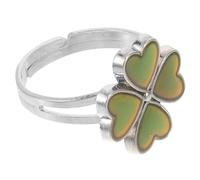 Holibanna anillo termocrómico agitarse Rosario círculo cromático anillos de humor anillos decorativos anillos de cambio de color para niña anillo para anillo para niña Aleación de zinc