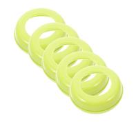 Holibanna Anillos de Rosca para Biberón Boca Ancha, Accesorios para Bebés, Plástico Resistente, Protección contra Polvo, Compatibles Segunda y Tercera Generación, Pack de 5 Piezas