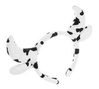 Holibanna Apoyos De La Foto Para De Fotos Diadilla Cabello Halloween Cow Hair Hoop Diadema Con Orejas De Vaca Diadema De Cuerno De Vaca Chico Lavar Venda Paño