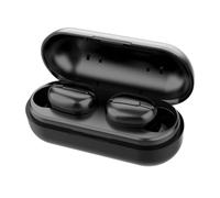 Holibanna Auriculares Inalámbricos 50 TWS Negros Mini Deportivos con Reducción de Ruido Ipx6 Resistentes al Agua Almohadillas de Silicona Hipoalergénicas Auriculares Portátiles para