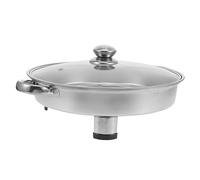 Holibanna Bandeja Calentadora Buffet Inoxidable con Tapa para Grillar Pescado para Camping y Actividades